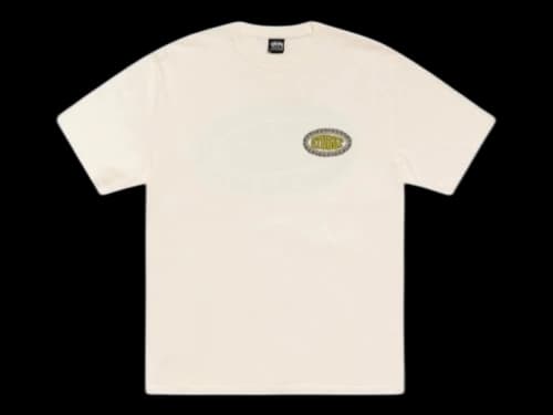 Stussy Tile Oval Pigment Dyed Tee Natural