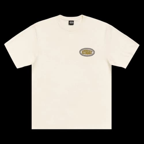 Stussy Tile Oval Tee Pigment Dyed 'Ivory'