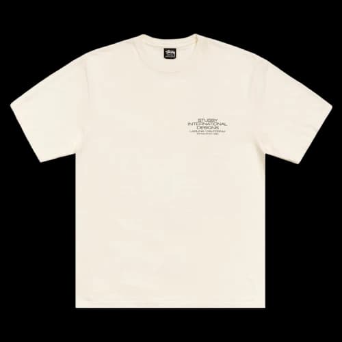 Stussy International Design Tee Pigment Dyed 'Ivory'