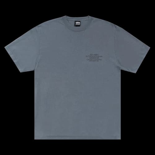 Stussy International Design Tee Pigment Dyed 'Navy'