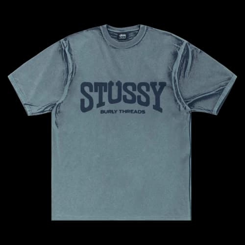 Stussy Burly Stone Washed Tee 'Navy'