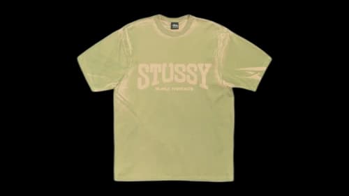 Stussy Burly Stone Washed Tee Khaki