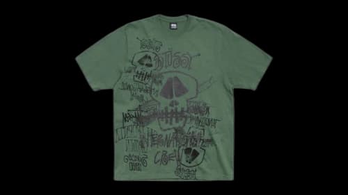 Stussy Skulls Pigment Dyed Tee Pine