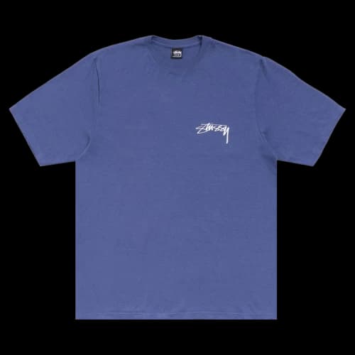Stussy Stack Tee Pigment Dyed 'Indigo'