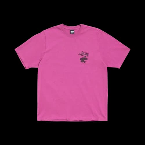 Stussy Long Haul Tee Pigment Dyed 'Berry'