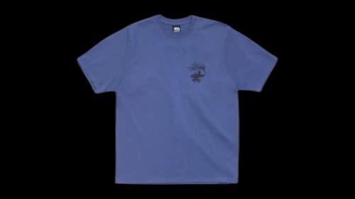Stussy Long Haul Pigment Dyed Tee Indigo