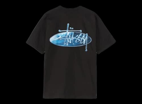 Stüssy Wave Oval Tee Black