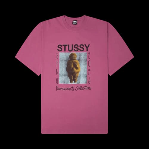 Stussy Permanent Collection Pigment Dyed Tee 'Berry'