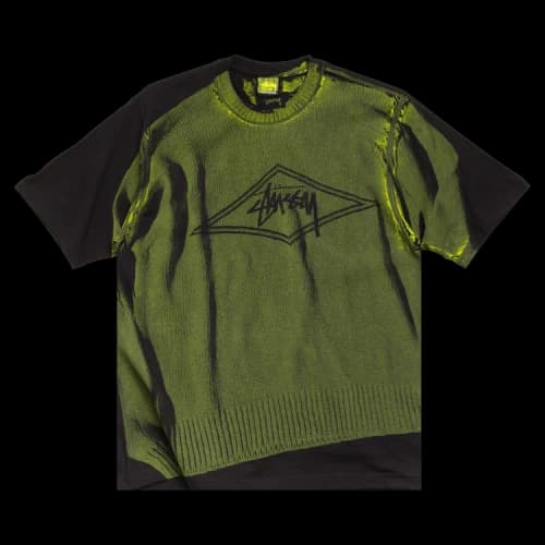 Stussy Sweater Tee 'Black'