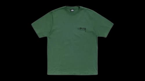 Stussy Beach Roots Pigment Dyed Tee Pine