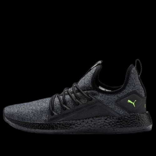 PUMA Nrgy Neko Knit Low Top Running Shoes Black/Green