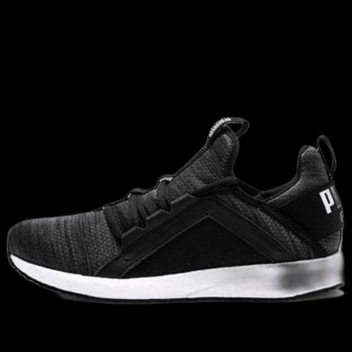 (PS) PUMA Mega NRGY Heather Sports Running Shoes Black/White