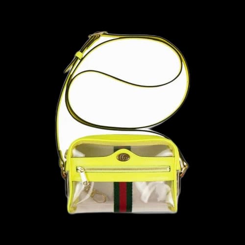Gucci Ophidia Clear Neon Cross Body Bag 'Yellow'