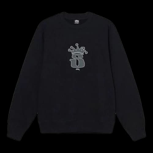 Stussy FW21 Round Neck Pullover Navy Blue