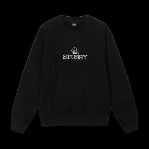 Stussy Glamour Pigment Dyed Crew 'Black'