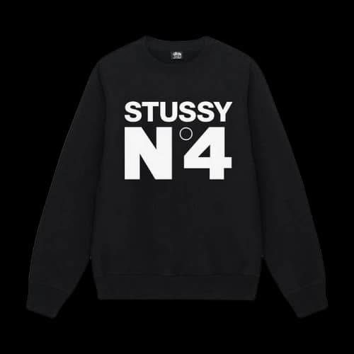 Stussy No.4 Crewneck Black