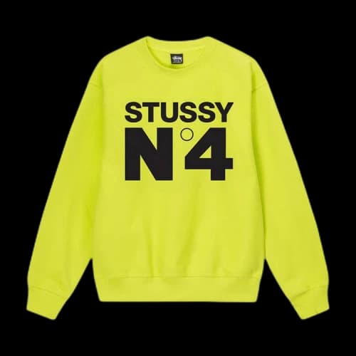 Stussy No.4 Crewneck Keylime