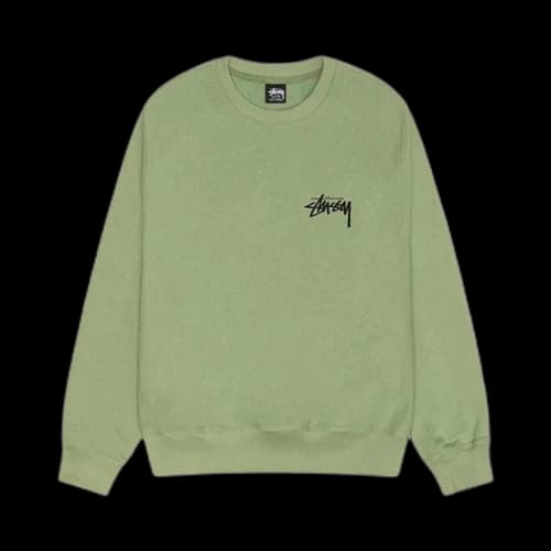 Stussy Classic Dot Crew Moss