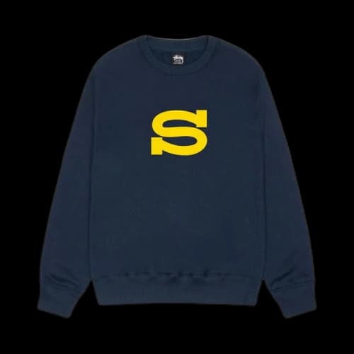 Stussy Letterman Crew 'Navy'