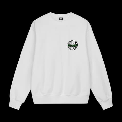 Stussy Fresh Gear Crewneck White