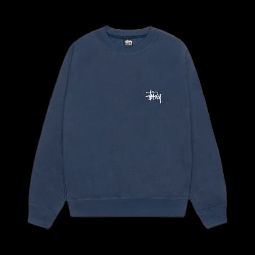 Stussy Basic Crew Navy