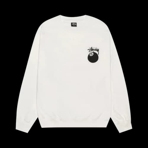 Stussy 8 Ball Pigment Dyed Crew 'Natural 2'