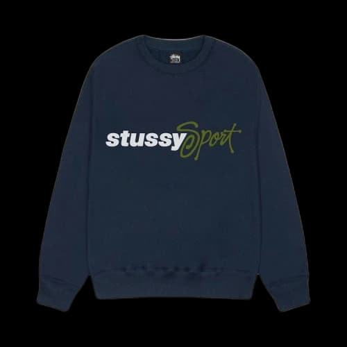 Stussy Sport Script Crew 'Navy'