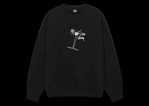 Stussy Martini Crew Black