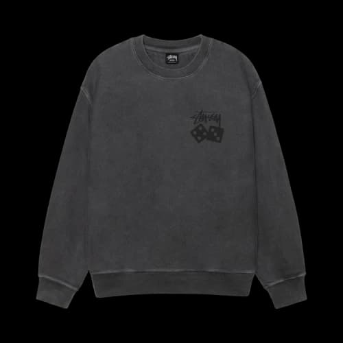 Stussy Dice Crew Pigment Dyed 'Black'