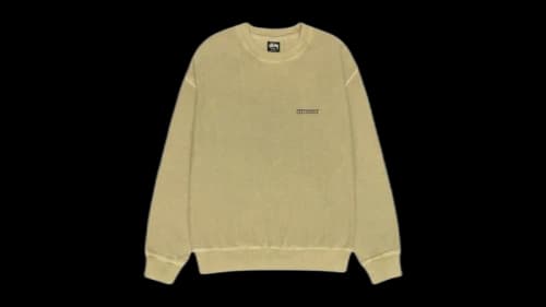 Stussy Jumbo Pig. Dyed Crew Elm