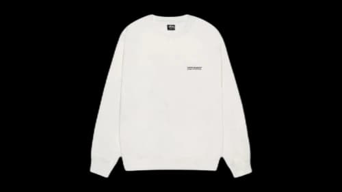 Stussy Jumbo Pig. Dyed Crew Natural