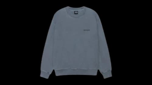 Stussy Jumbo Pig. Dyed Crew Navy