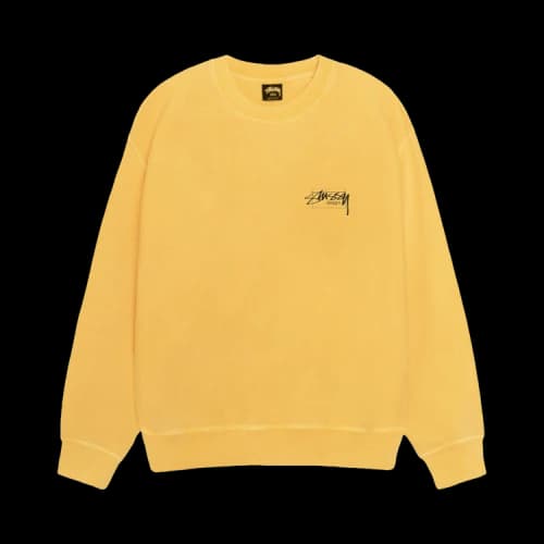 Stussy Modern Age Crew Pigment Dyed 'Yellow'