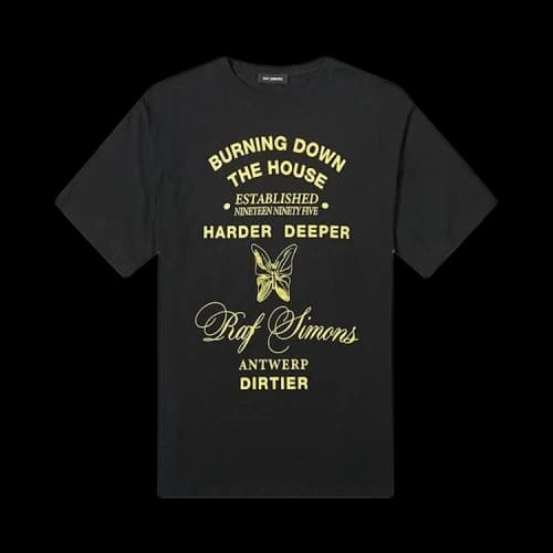 Raf Simons Harder Deeper Oversized Tee 'Black'