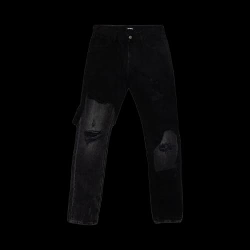 Raf Simons Destroyed Denim Jeans 'Black'