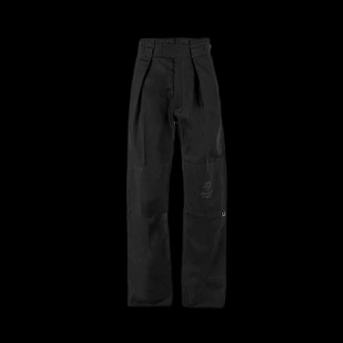 Raf Simons Wide Fit Pants With Knee Patches And Rings 'Black'