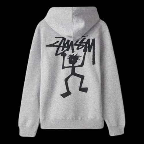 Stussy Warrior Man Hood Pullover Unisex Gray