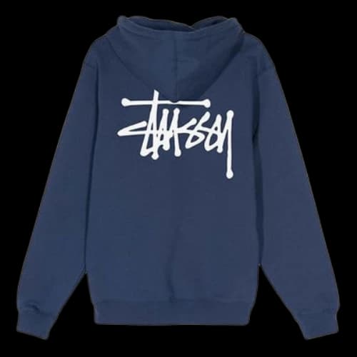 Stussy Emperor Back Large logo Navy Blue