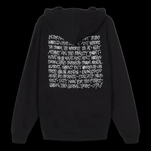 Stussy Say It Loud Hood Fleece Lined Unisex Black