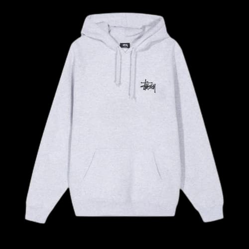 Stussy Basic Hoodie 'Ash Heather'