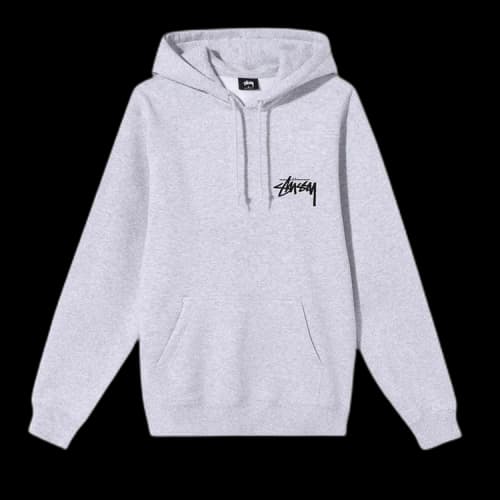 Stussy Peace & Love Hood 'Ash Heather'