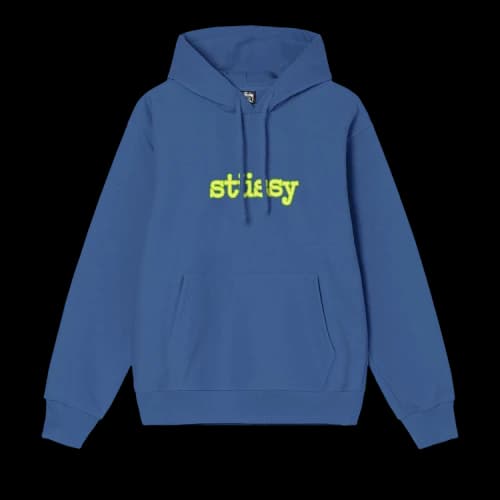 Stussy Typewriter Hoodie 'Midnight'
