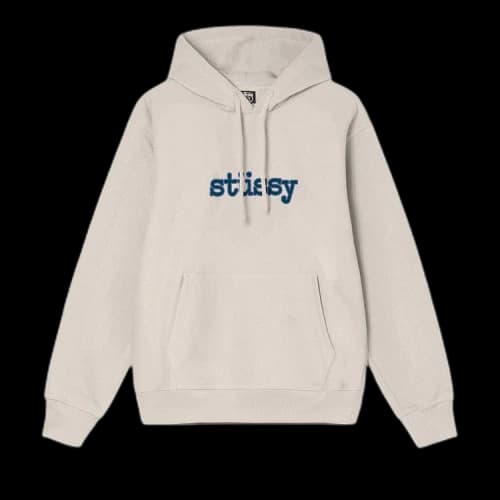 Stussy Typewriter Hoodie Smoke