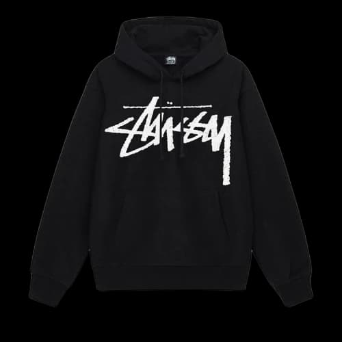 Stussy Big Stock Hoodie 'Black'