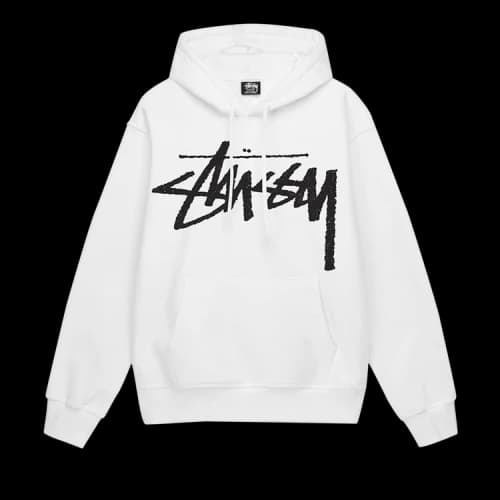 Stussy Big Stock Hoodie 'White'