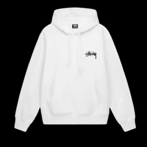 Stussy 8 Ball Fade Hoodie 'White'