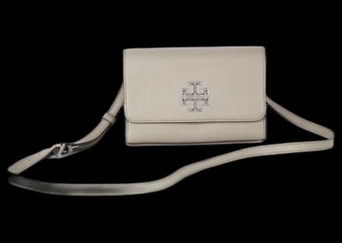 Tory Burch Britten Crossbody Handbag French Gray