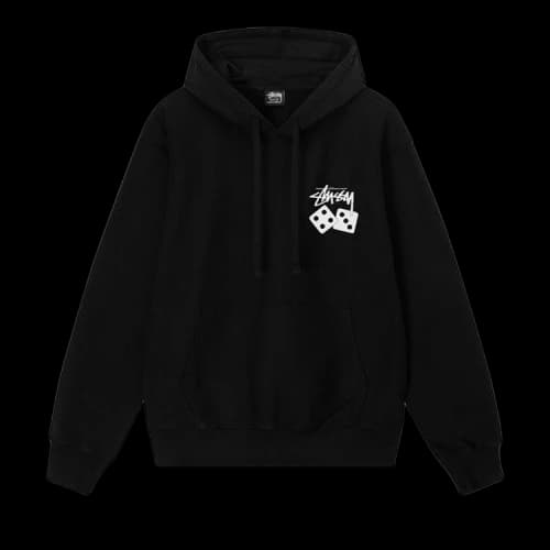 Stussy Dice Pigment Dyed Hoodie 'Black'