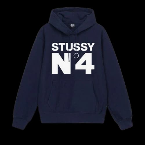 Stussy No.4 Hoodie Navy