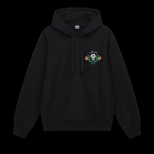 Stussy Skull Crest Hoodie 'Black'